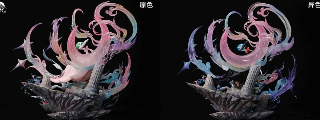 The Defend of Gallade & Gardevoir - Pokemon Resin Statue - RAVEN Studio