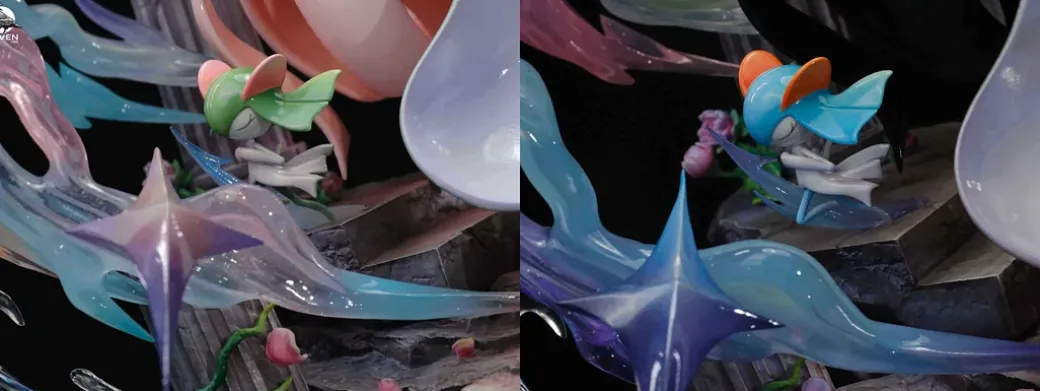 The Defend of Gallade & Gardevoir - Pokemon Resin Statue - RAVEN Studio