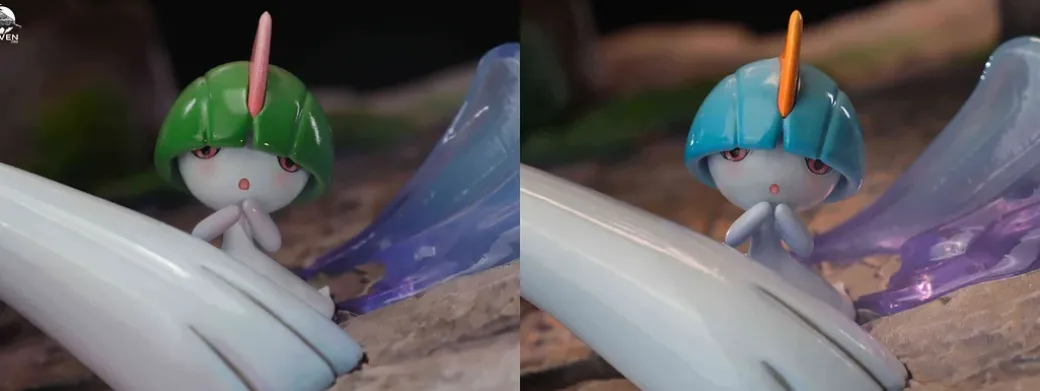 The Defend of Gallade & Gardevoir - Pokemon Resin Statue - RAVEN Studio