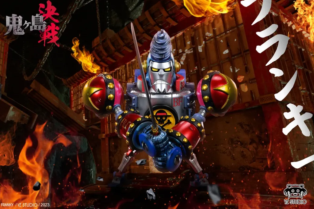 The Final Battle in Onigashima Series 008 General Franky - ONE PIECE Statue - YZ Studios