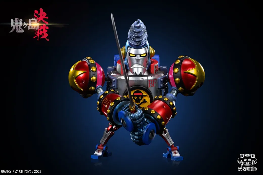 The Final Battle in Onigashima Series 008 General Franky - ONE PIECE Statue - YZ Studios