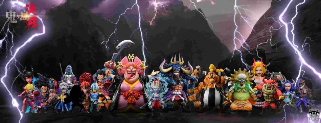 The Final Battle in Onigashima Series 019 Human-Beast Form Page One - ONE PIECE Statue - YZ Studios