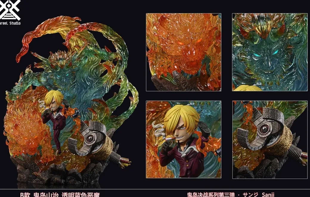 The Final Battle in Onigashima Sanji with LED - ONE PIECE Resin Statue - ThreeL Studios