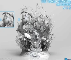 The World Champion Ash Ketchum with LED - Pokemon Resin Statue - PCHouse Studios