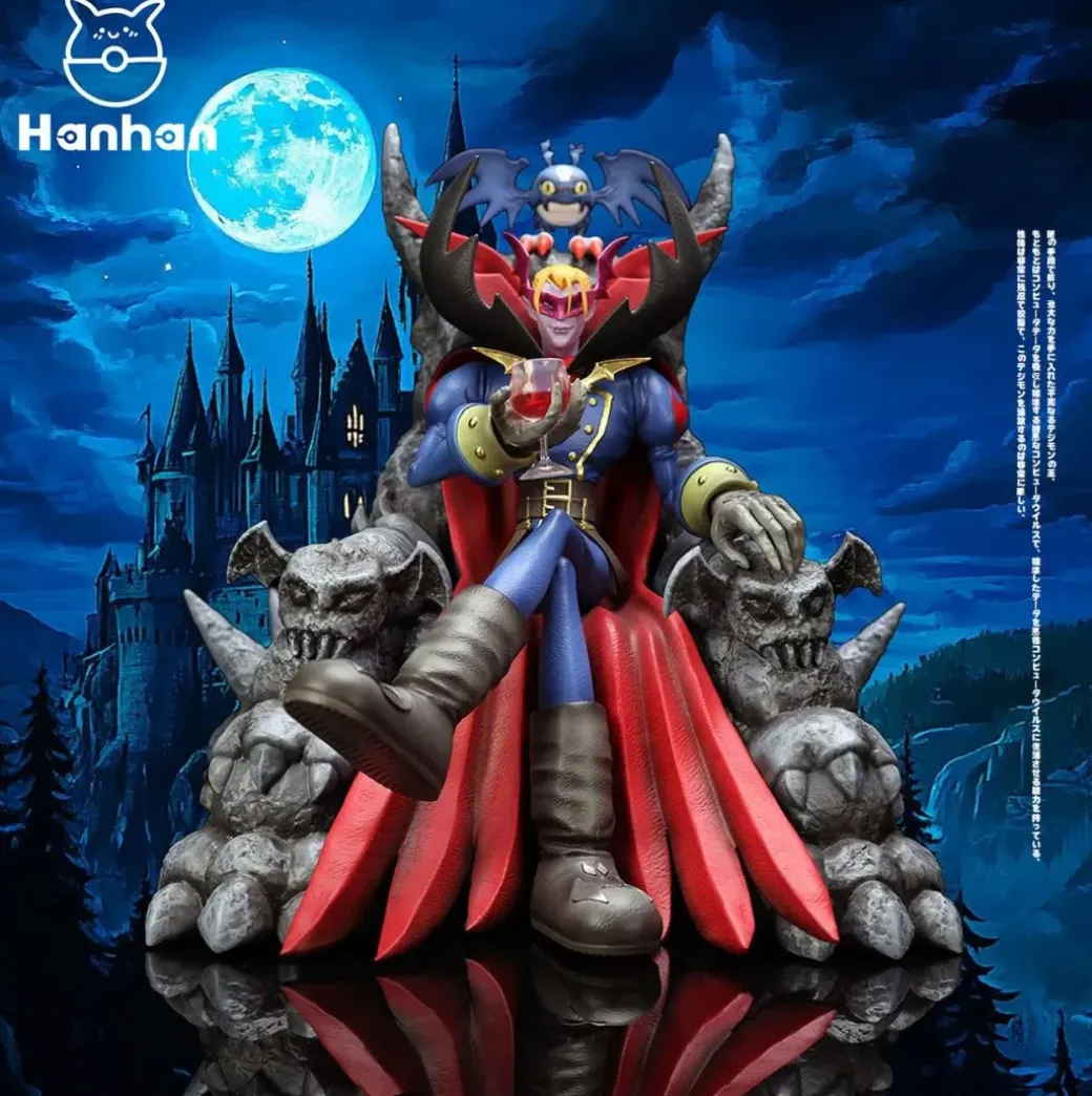 Throne Ver. Vamdemon & DemiDevimon - Digimon Resin Statue - Hanhan-Studio