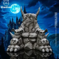 Throne Ver. Vamdemon & DemiDevimon - Digimon Resin Statue - Hanhan-Studio