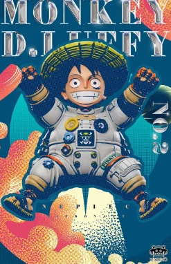 Title Page Series 002 Astronaut Monkey D. Luffy - ONE PIECE Statue - YZ Studios