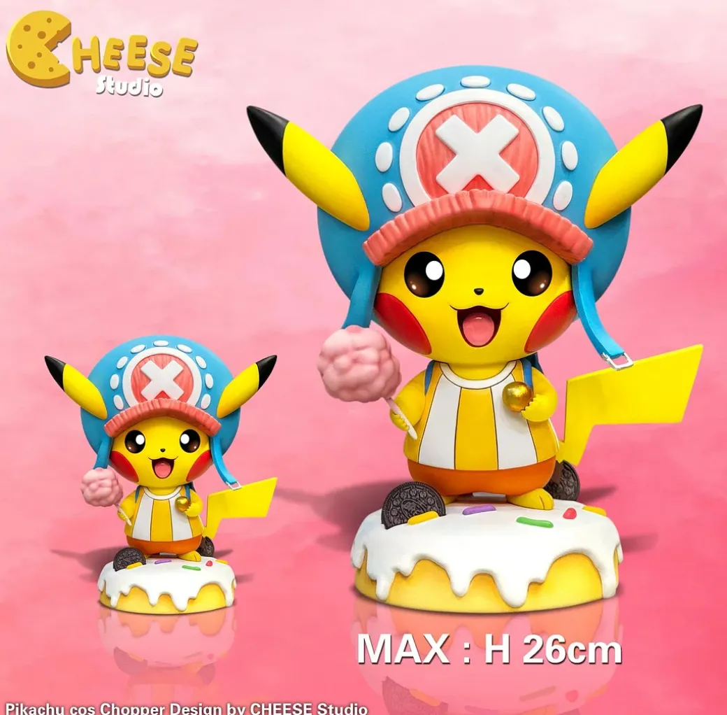 Tony Tony Chopper Cosplay Pikachu - Pokemon ONE PIECE Resin Statue - CHEESE Studio