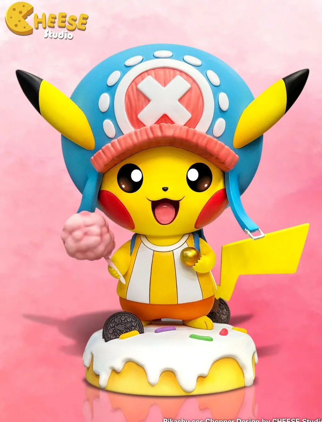 Tony Tony Chopper Cosplay Pikachu - Pokemon ONE PIECE Resin Statue - CHEESE Studio