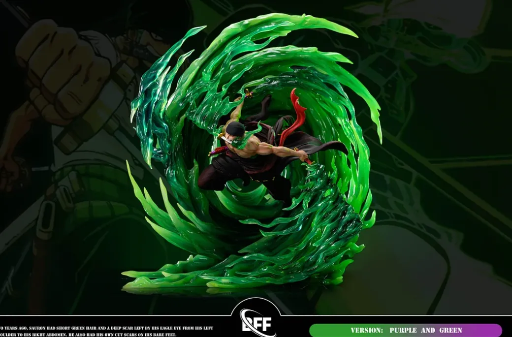 Tornado Roronoa Zoro with LED - ONE PIECE Resin Statue - BFF Studio