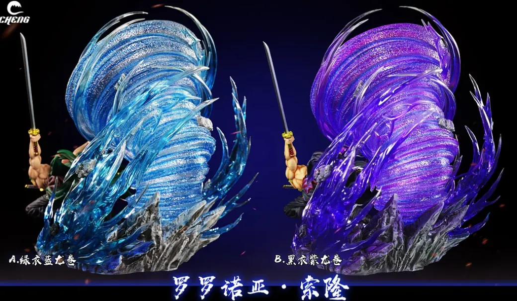 Tornado Roronoa Zoro with LED - ONE PIECE Resin Statue - Cheng Studios