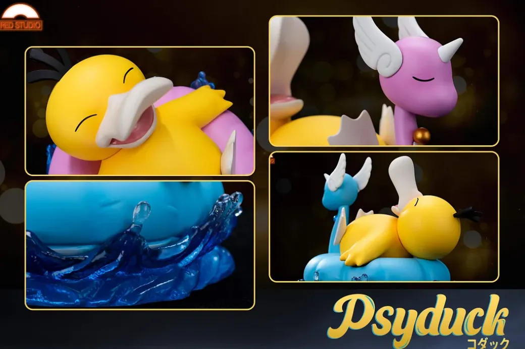Travelling Psyduck - Pokemon Statue - Red Studio