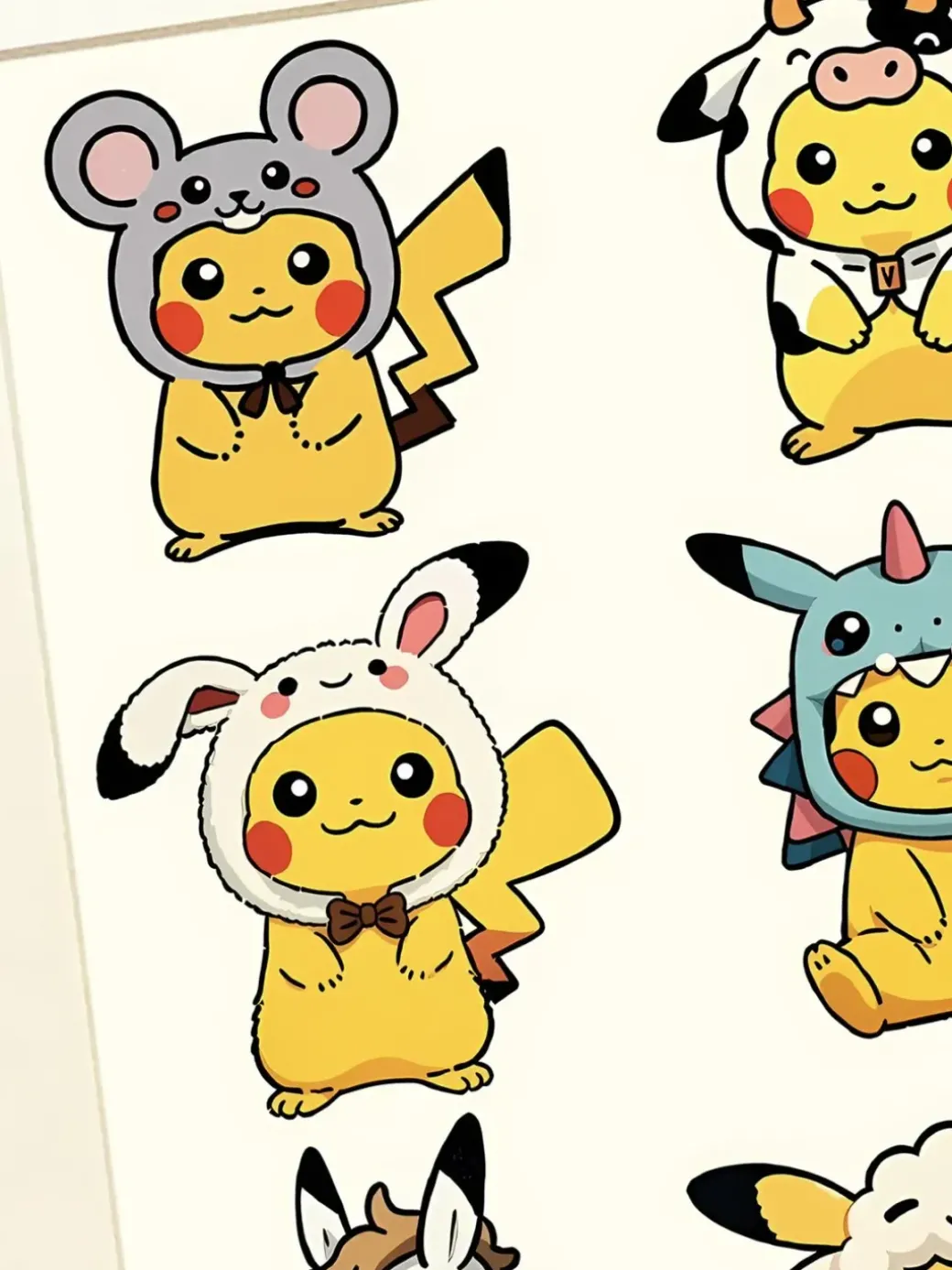 Twelve Zodiac Pikachu Decorative Painting - Pokemon - Xingkong Studio