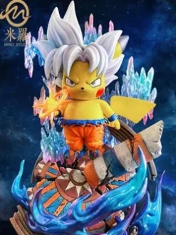 Ultra Instinct Son Goku Cosplay Pikachu - Pokemon Dragon Ball Resin Statue - MIRO Studios