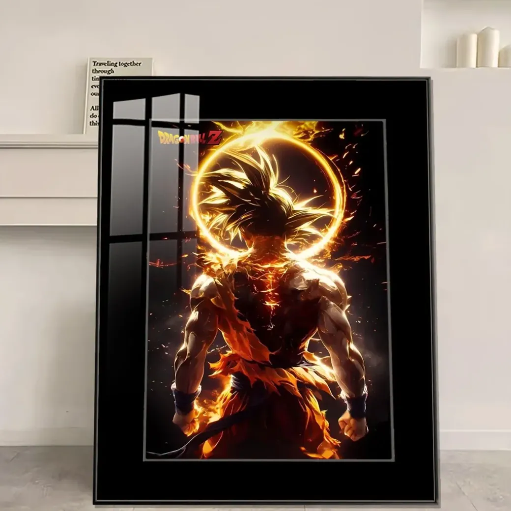Ultra Instinct Son Goku Decorative Painting - Dragon Ball Decorative Painting - JuZi Studio