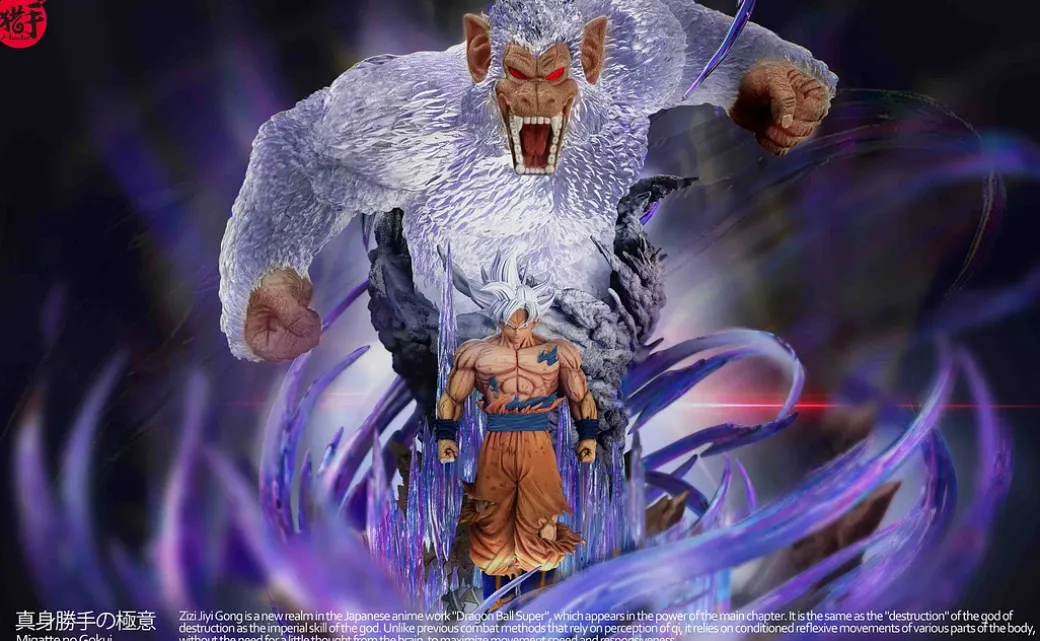 Ultra Instinct Son Goku with LED - Dragon Ball Resin Statue - Hunter Studios