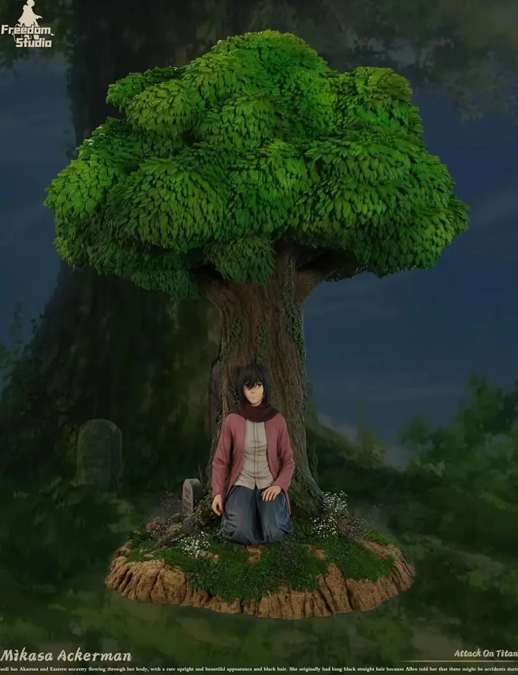 Under The Tree Mikasa Ackerman - Attack On Titan Resin Statue - Freedom Studio