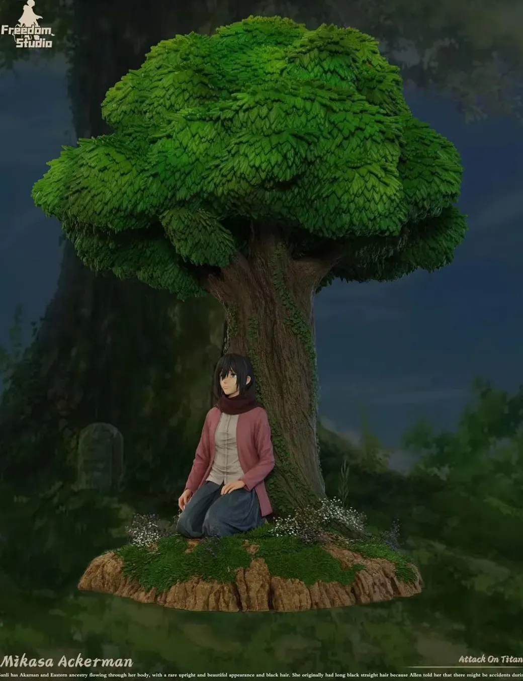 Under The Tree Mikasa Ackerman - Attack On Titan Resin Statue - Freedom Studio