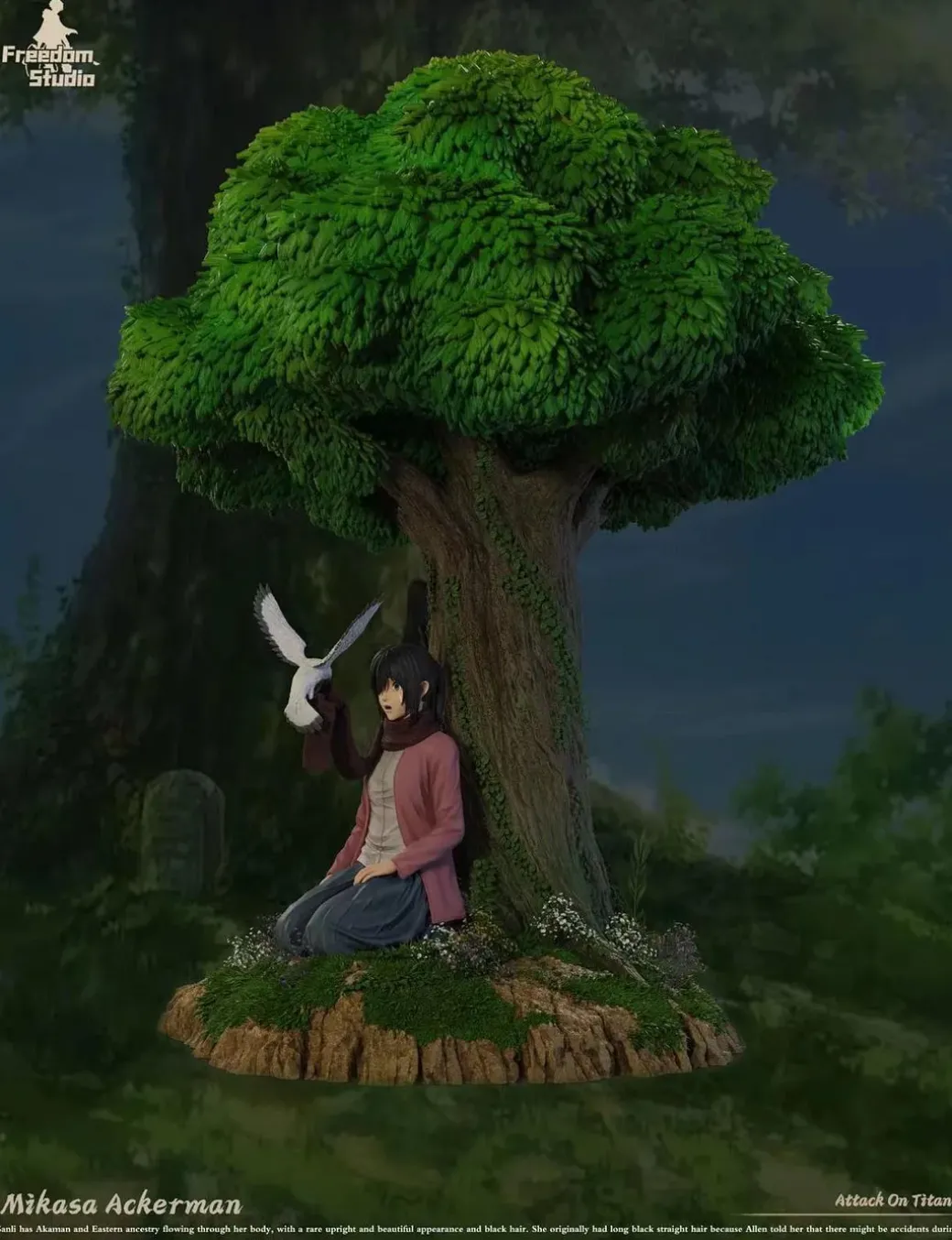 Under The Tree Mikasa Ackerman - Attack On Titan Resin Statue - Freedom Studio