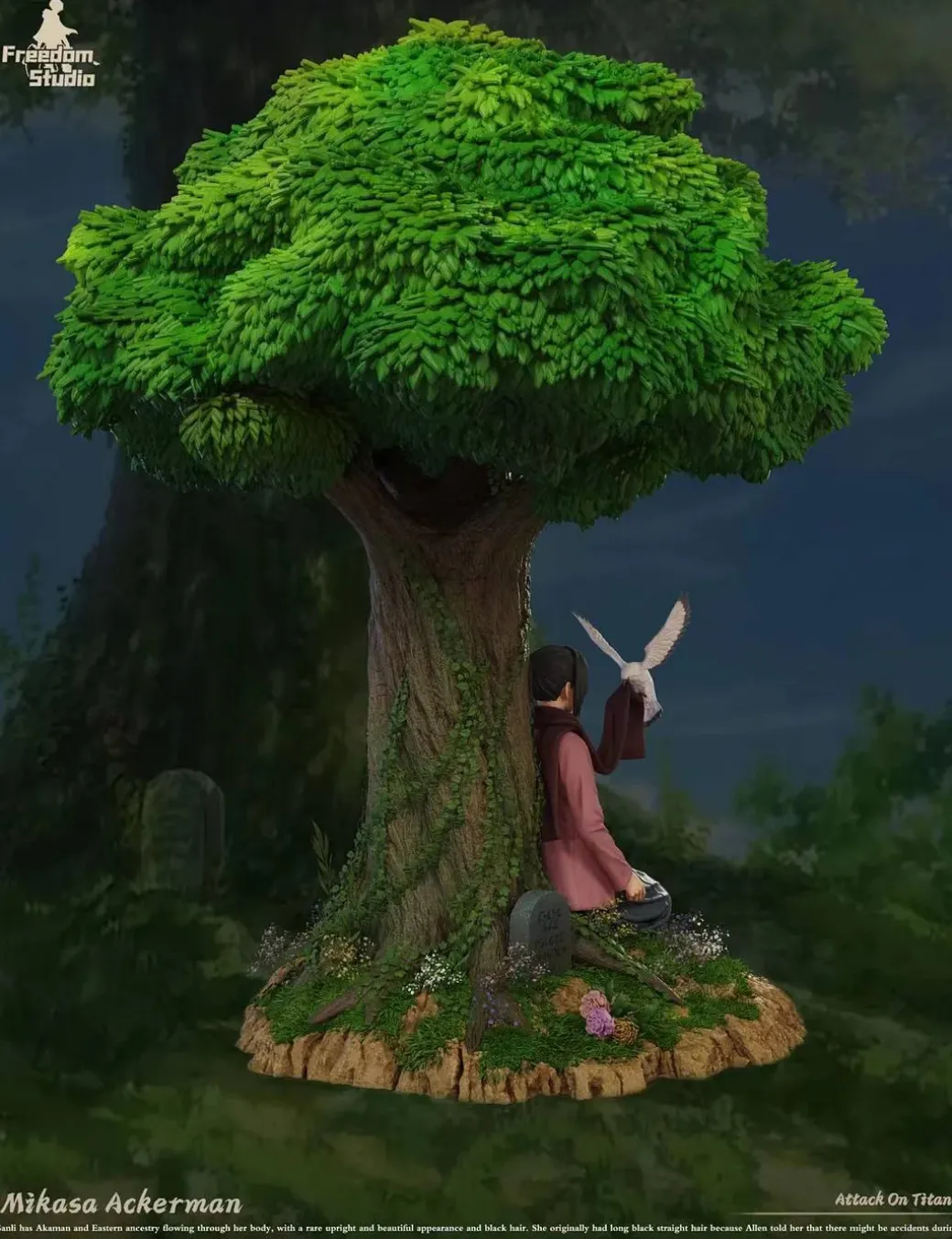 Under The Tree Mikasa Ackerman - Attack On Titan Resin Statue - Freedom Studio