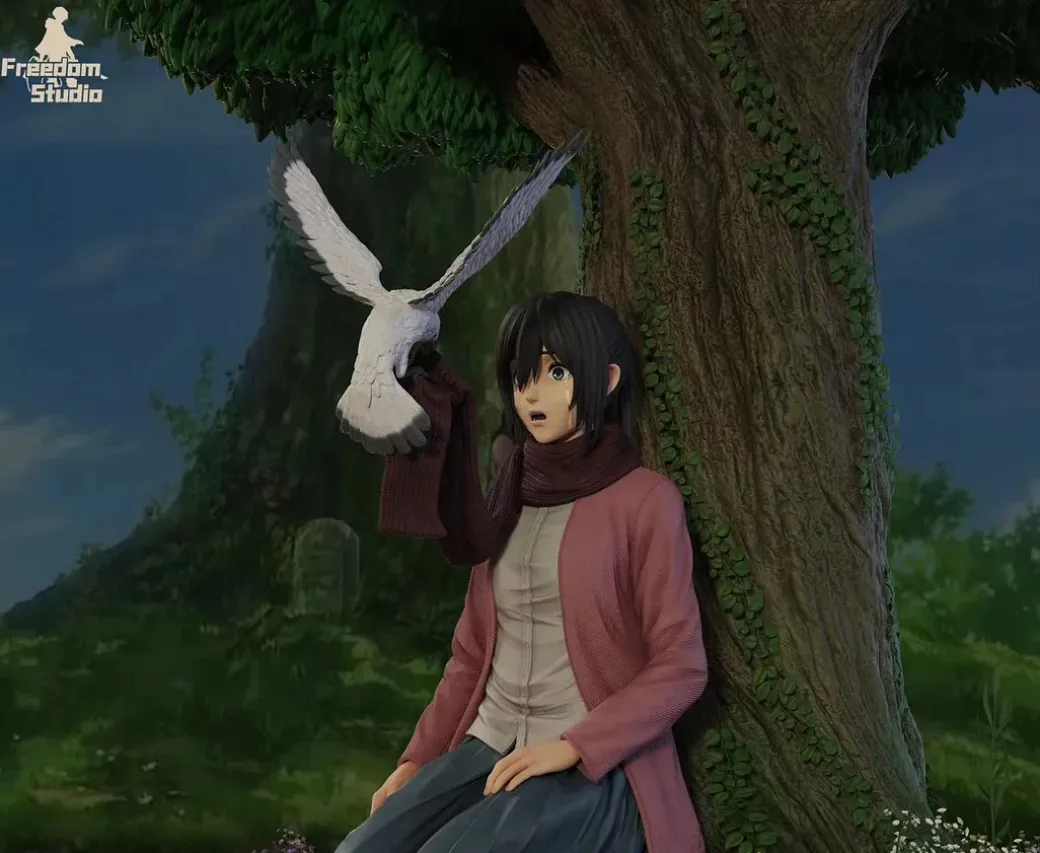 Under The Tree Mikasa Ackerman - Attack On Titan Resin Statue - Freedom Studio