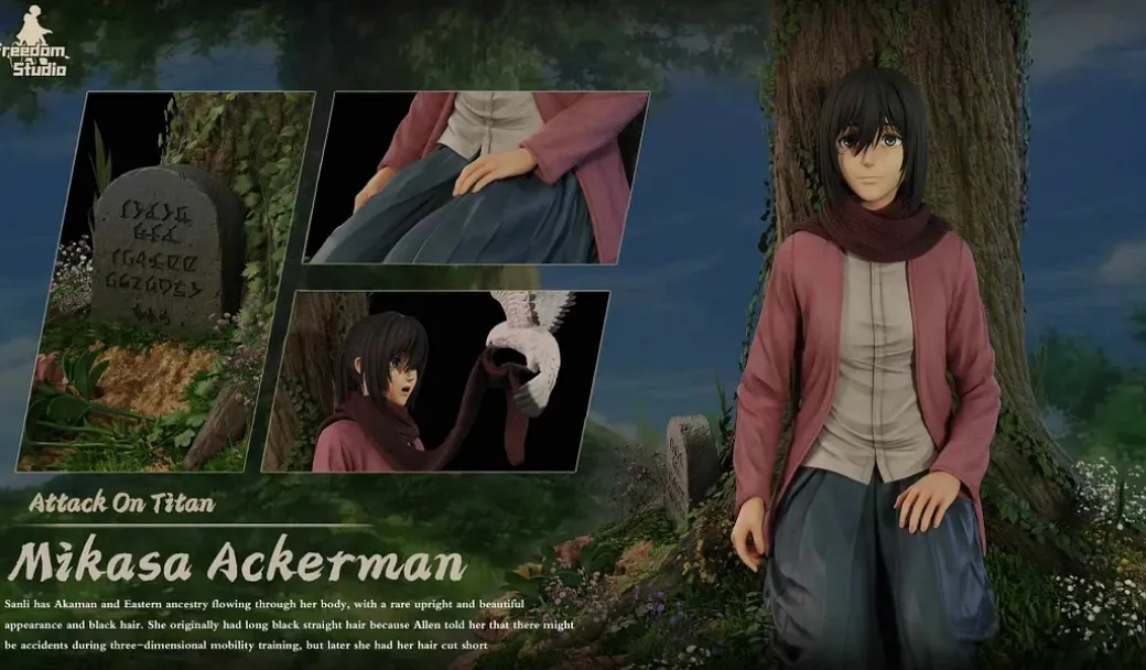 Under The Tree Mikasa Ackerman - Attack On Titan Resin Statue - Freedom Studio