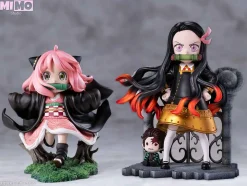 Uniform Nezuko Kamado Cosplay Anya Forger - SPY X FAMILY Demon Slayer: Kimetsu No Yaiba Resin Statue - Mimo Studio