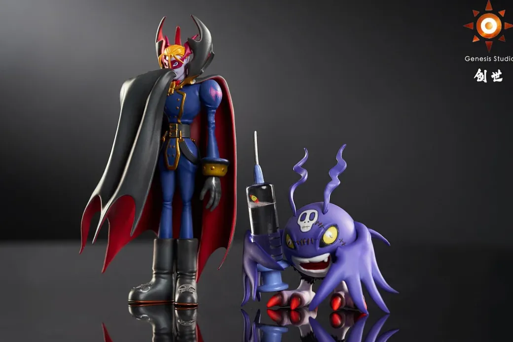 Vamdemon Chapter Series 004 Vamdemon & 005 DemiDevimon - Digimon Resin Statue - Genesis-Studio