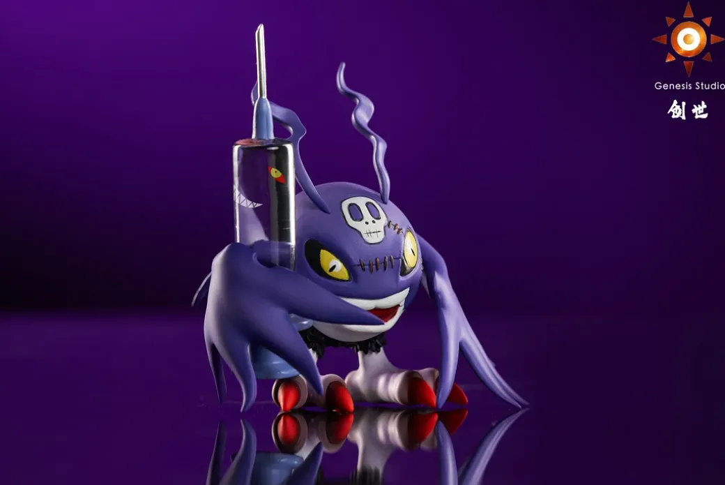 Vamdemon Chapter Series 004 Vamdemon & 005 DemiDevimon - Digimon Resin Statue - Genesis-Studio