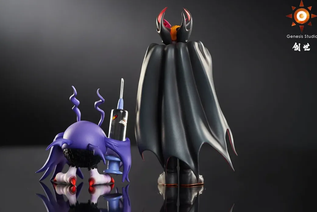 Vamdemon Chapter Series 004 Vamdemon & 005 DemiDevimon - Digimon Resin Statue - Genesis-Studio