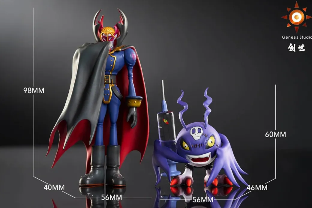 Vamdemon Chapter Series 004 Vamdemon & 005 DemiDevimon - Digimon Resin Statue - Genesis-Studio