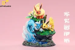 Vaporeon & Flareon & Jolteon - Pokemon Resin Statue - DM Studios