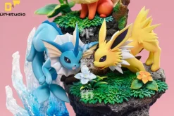 Vaporeon & Flareon & Jolteon - Pokemon Resin Statue - DM Studios