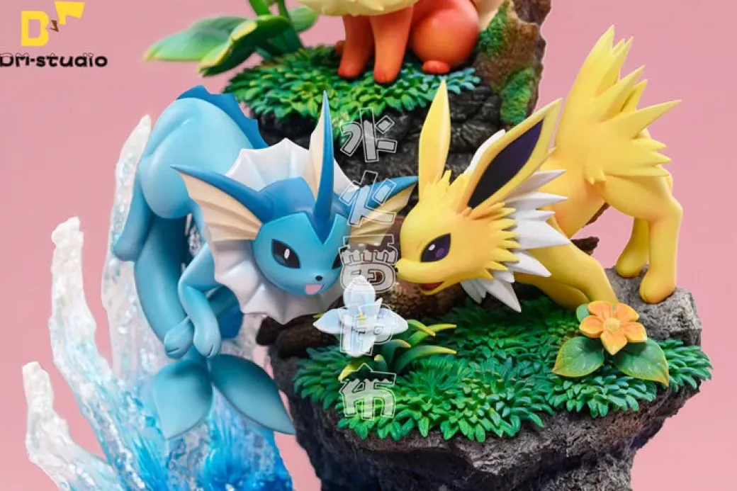 Vaporeon & Flareon & Jolteon - Pokemon Resin Statue - DM Studios