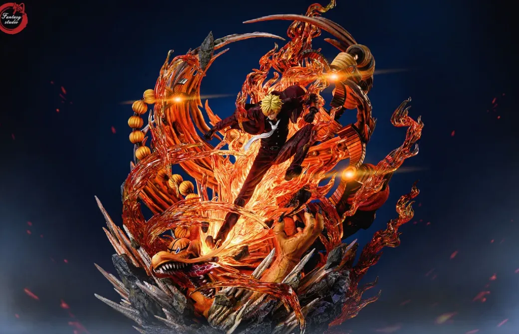Vinsmoke Sanji vs Queen with LED - ONE PIECE Resin Statue - Fantasy Studios