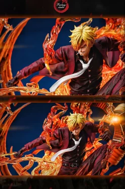 Vinsmoke Sanji vs Queen with LED - ONE PIECE Resin Statue - Fantasy Studios