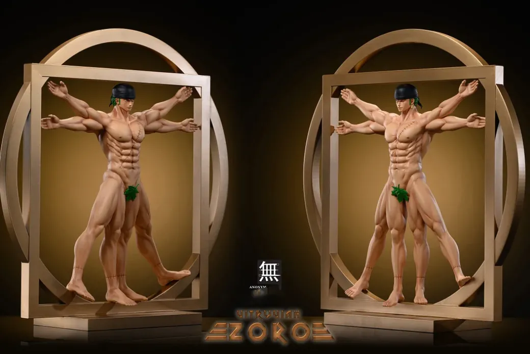Vitruvian Man Roronoa Zoro - ONE PIECE Resin Statue - Anonymous Studios