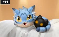 Wanyamon & Botamon - Digimon Resin Statue - YM Studio
