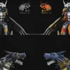 War Greymon & Metal Garurumon - Digimon Resin Statue - Tyrannosaurus Rex Studios