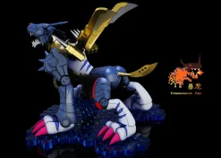 War Greymon & Metal Garurumon - Digimon Resin Statue - Tyrannosaurus Rex Studios