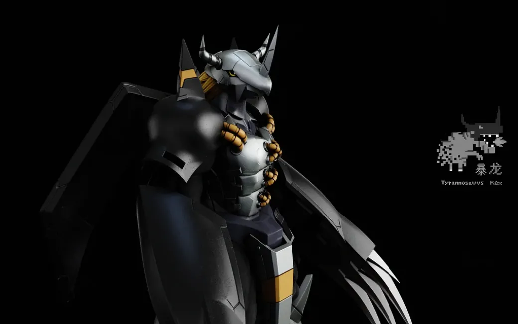War Greymon & Metal Garurumon - Digimon Resin Statue - Tyrannosaurus Rex Studios