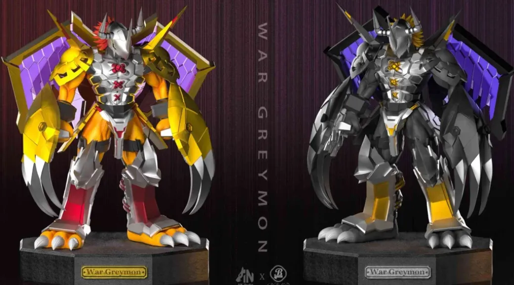 WarGreymon & BlackWarGreymon - Digimon Resin Statue - An-Studios