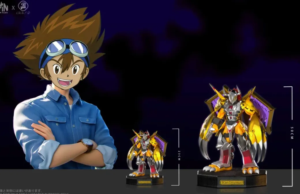WarGreymon & BlackWarGreymon - Digimon Resin Statue - An-Studios
