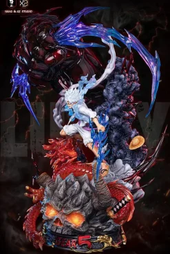 WCF & 1/6 MAX Scale Sun God Nika Luffy vs Kaido - ONE PIECE Resin Statue - XS Studios