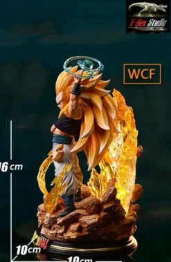 WCF & Mega Scale Gotenks with LED - Dragon Ball Resin Statue - T-Rex Studios