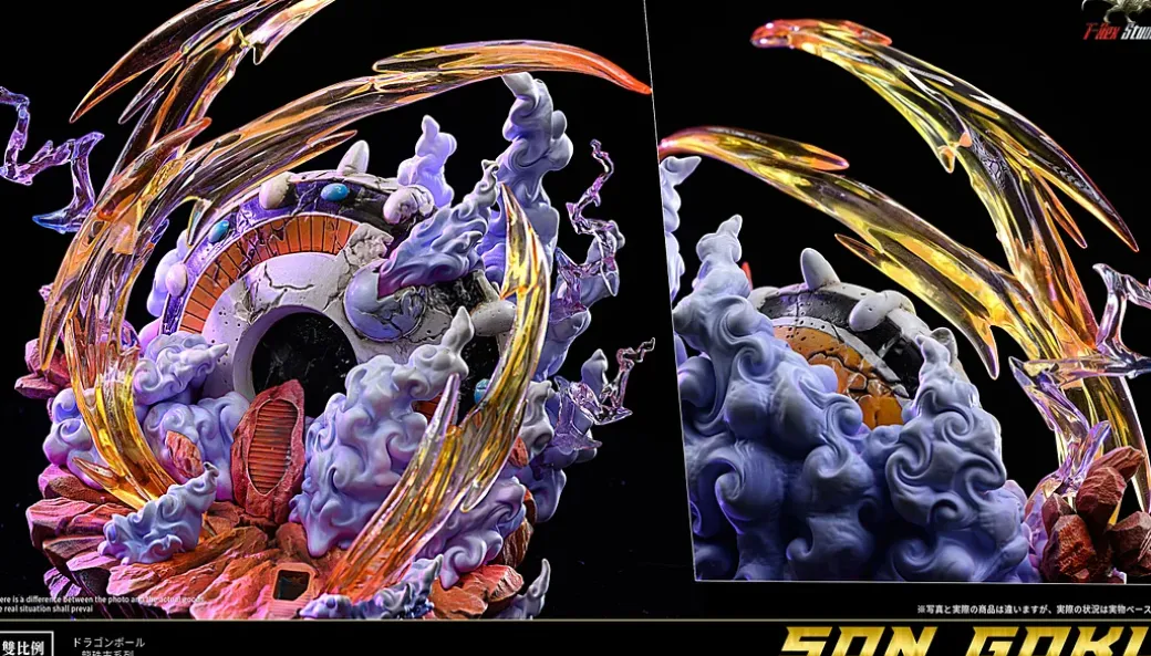 WCF & Mega Scale Son Goku with LED - Dragon Ball Resin Statue - T-Rex Studios