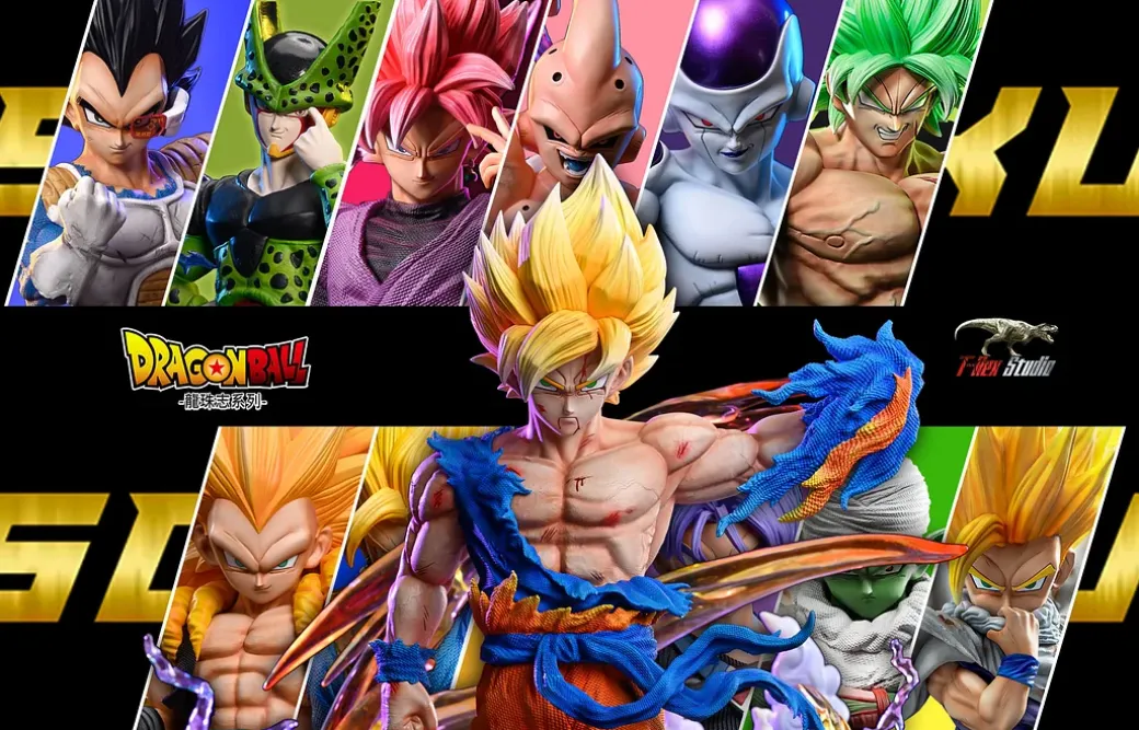 WCF & Mega Scale Son Goku with LED - Dragon Ball Resin Statue - T-Rex Studios