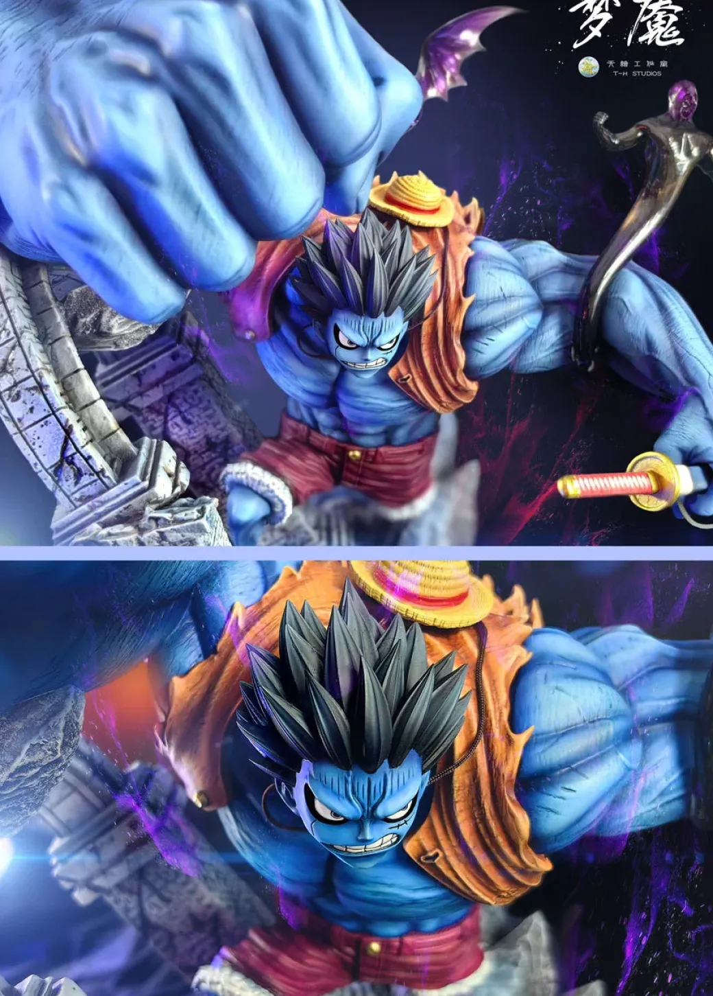 WCF & POP Scale Huge Fist Nightmare Luffy - ONE PIECE Resin Statue - T-H Studios