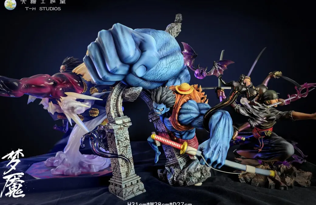 WCF & POP Scale Huge Fist Nightmare Luffy - ONE PIECE Resin Statue - T-H Studios