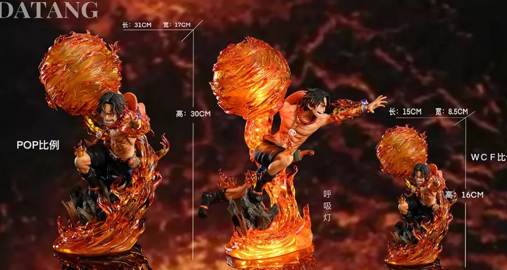 WCF & POP Scale Portgas D. Ace - ONE PIECE Resin Statue - Datang-Studios